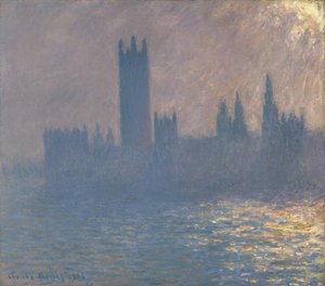 Palazzo del Parlamento, Effetto di Sole da Claude Monet